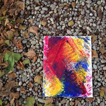 Textured painting finished