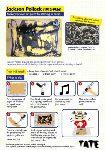Jazzy drips activity sheet