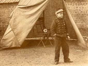 Unknown photographer Marcel Duchamp in uniform 1895